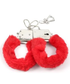 Catuse Fetish Pleasure – Fluffy Red Hand Cuffs