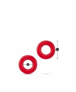 Dimensiune-set-inele-penis-Stay-Hard-Donut-Rings-Red