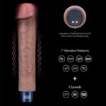 REAL SOFTEE Rechargeable Silicone Vibrating Dildo