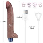 Vibrator Realistic REAL SOFTEE Rechargeable Silicone Vibrating Dildo