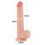 Dildo Sliding Skin Dual Layer