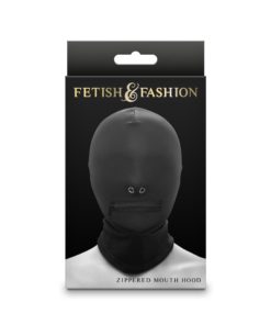 Fetish & Fashion Zippered Mouth Hood