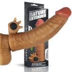 Vibrating Silicone Extender Brown