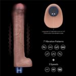 Vibrator Realistic REAL SOFTEE Rechargeable Silicone Vibrating Dildo