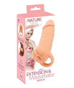 Extensie 2 in 1 cu Masturbator