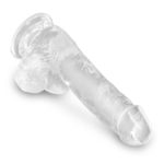 King Cock Clear cu Testicule