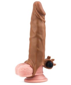 Prelingitor Penis Vibrator X-Tender Brown 19 cm