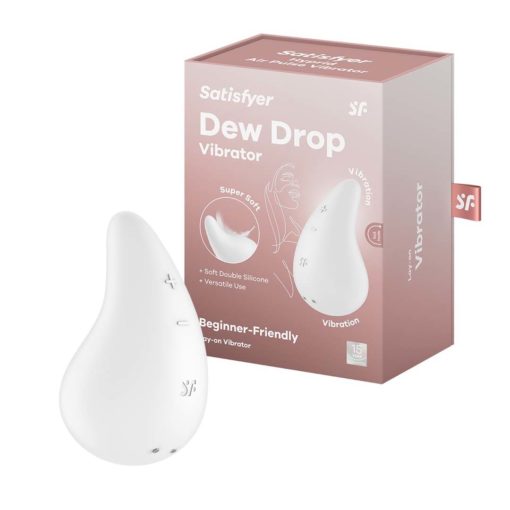 Vibrator Clitoris Dew Drop White