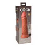 Vibrator Dual Density Vibrating Silicone Cock Tan