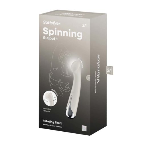 Vibrator cu Cap Rotativ Spinning G-Spot 1 Beige