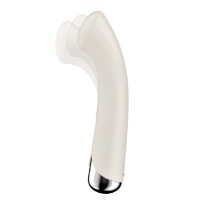 Vibrator cu Cap Rotativ Spinning G-Spot 1 Beige