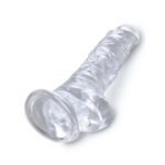 Dildo 8 With Balls Clear