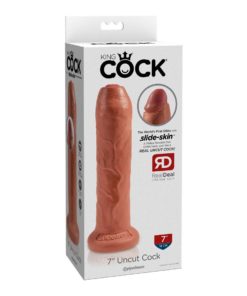 Dildo Uncut Tan 7 Piele Retractabila