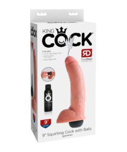 Squirting Cock with Balls Light 9