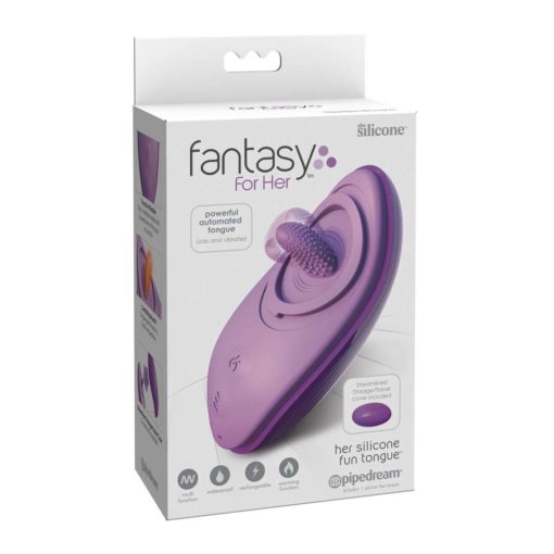 Stimulator Clitoris Her Silicone Fun Tongue Purple