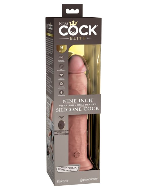 Vibrator 9 Dual Density Silicone Cock Remote