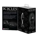 Butt Plug Sticla Icicles 78 Black