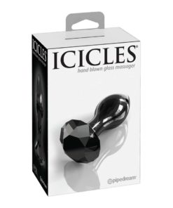 Butt Plug Sticla Icicles 78 Black