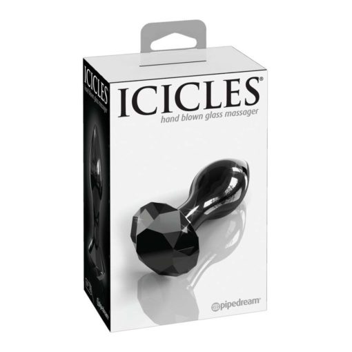 Butt Plug Sticla Icicles 78 Black