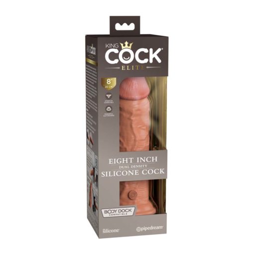 Dildo 8 Dual Density Silicone Cock Tan