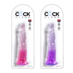 Dildo Ventuza King Cock Clear 8