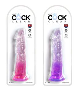 Dildo Ventuza King Cock Clear 8