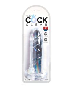 Dildo cu Ventuza King Cock Clear