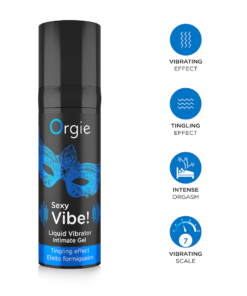 Gel Stimulator Vibrating Sexy Vibe Blue