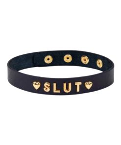 Zgarda Gold Word Choker SLUT