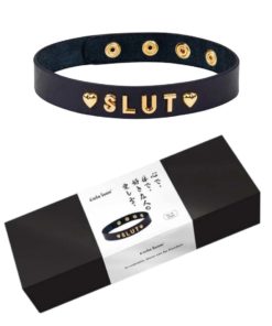 Zgarda Gold Word Choker SLUT