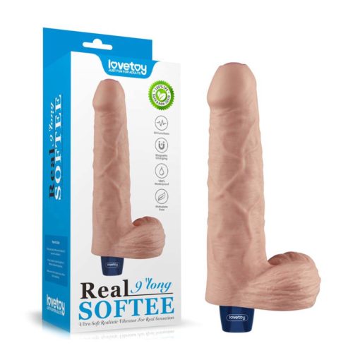 Vibrator Real Softee Rechargeable 23 cm