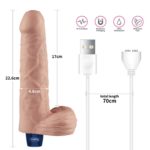 Vibrator Real Softee Rechargeable 23 cm