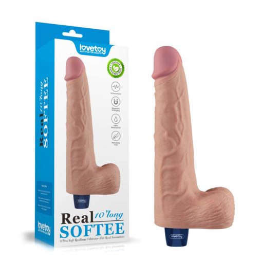 Vibrator Real Softee Rechargeable 25 cm