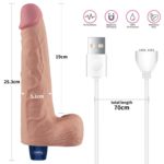 Vibrator Real Softee Rechargeable 25 cm