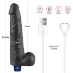 Vibrator Real Softee Rechargeable 27 cm