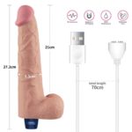 Vibrator Real Softee Rechargeable 27 cm