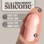 Dildo Dual Density Silicone Cock 18 cm