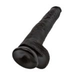 Dildo Negru King Cock cu Testicule