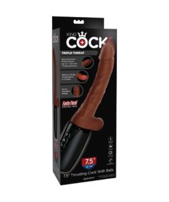 Vibrator Thrusting Cock cu Testicule